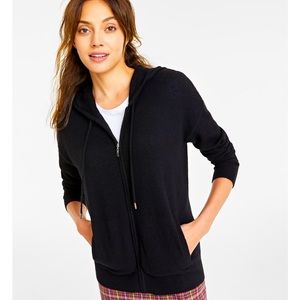NWT Charter Club Women's 100% Cashmere Zip Hoodie